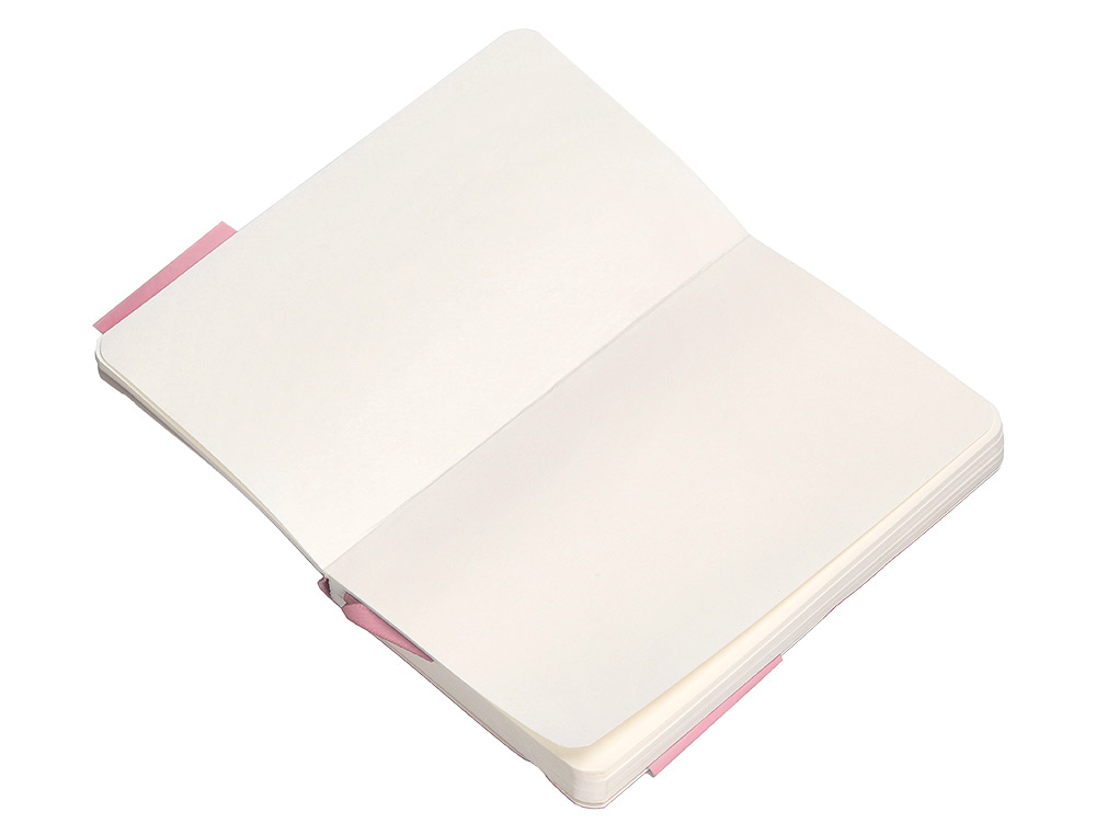 CADERNO COM ELASTICO ANTARTIK NOTES CAPA MOLE A6 LISO ROSA PASTEL 100 FOLHAS 80 GR FSC