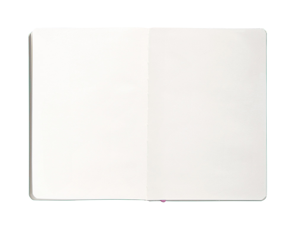 CADERNO COM ELASTICO ANTARTIK NOTES CAPA MOLE A5 LISO ROSA E TURQUESA 80 FOLHAS 80 GR FSC