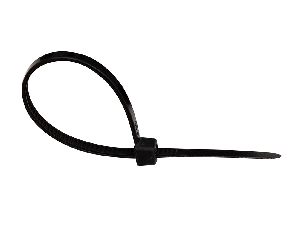 ABRACADEIRA Q-CONNECT COR PRETO 100X2,5 MM BOLSA DE 100 UNIDADES