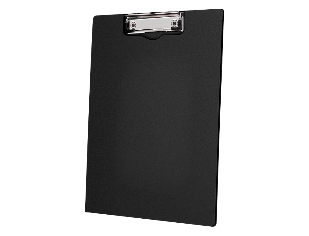 PORTA NOTAS Q-CONNECT COM MOLA MINICLIP SUPERIOR DIN A4 PLASTICO 50% RECICLADO PRETO ESPESSURA 2,1 MM
