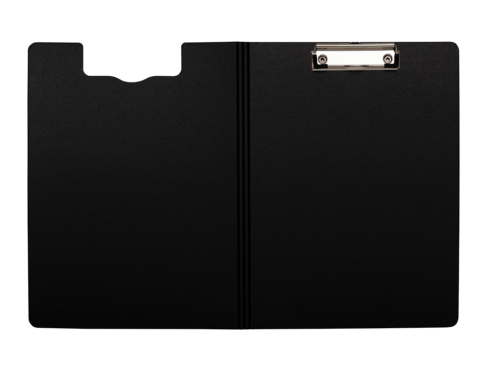 PORTA NOTAS Q-CONNECT COM MOLA MINICLIP SUPERIOR DIN A4 PLASTICO 50% RECICLADO PRETO ESPESSURA 2,1 MM