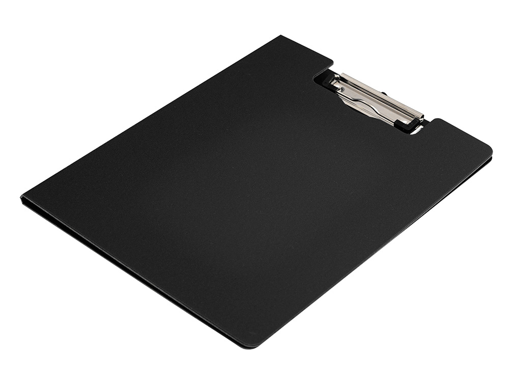 PORTA NOTAS Q-CONNECT COM MOLA MINICLIP SUPERIOR DIN A4 PLASTICO 50% RECICLADO PRETO ESPESSURA 2,1 MM