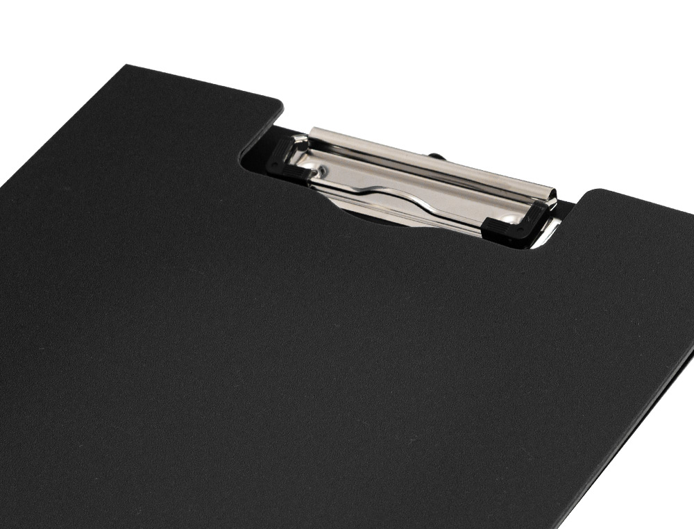 PORTA NOTAS Q-CONNECT COM MOLA MINICLIP SUPERIOR DIN A4 PLASTICO 50% RECICLADO PRETO ESPESSURA 2,1 MM