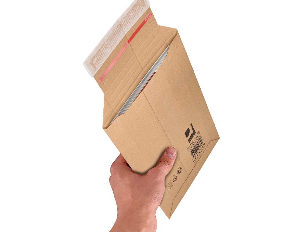 ENVELOPE PARA ENVIOS Q-CONNECT CARTAO 100% RECICLADO E RECICLAVEL FECHO AUTOADESIVO 252X167X72 MM COR KRAFT