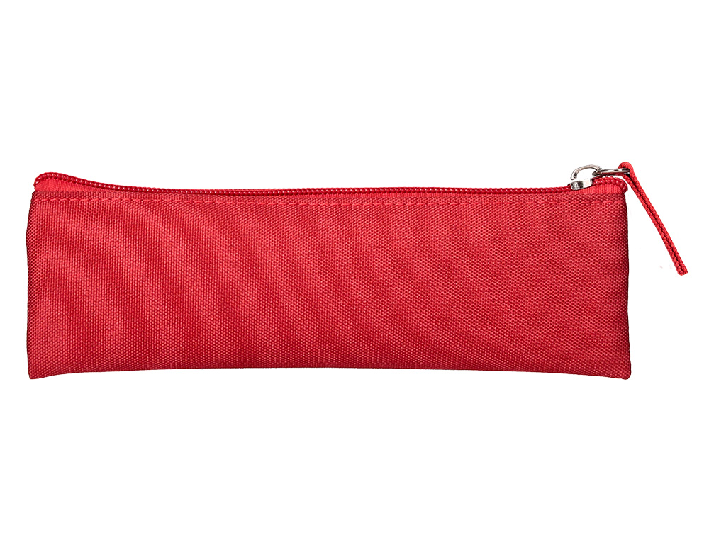 ESTOJO ESCOLAR LIDERPAPEL PLANO ESTREITO UM FECHO 200X60 MM VERMELHO