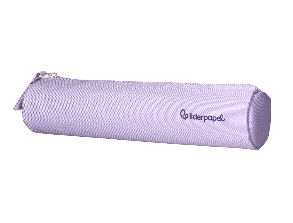 ESTOJO ESCOLAR LIDERPAPEL CILINDRICO ESTREITO 220X45 MM LILAS