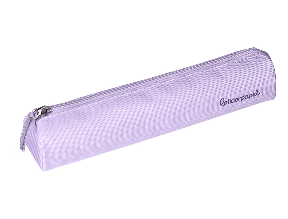 ESTOJO ESCOLAR LIDERPAPEL CILINDRICO ESTREITO 220X45 MM LILAS