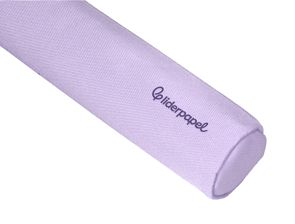 ESTOJO ESCOLAR LIDERPAPEL CILINDRICO ESTREITO 220X45 MM LILAS