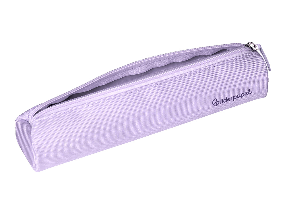 ESTOJO ESCOLAR LIDERPAPEL CILINDRICO ESTREITO 220X45 MM LILAS