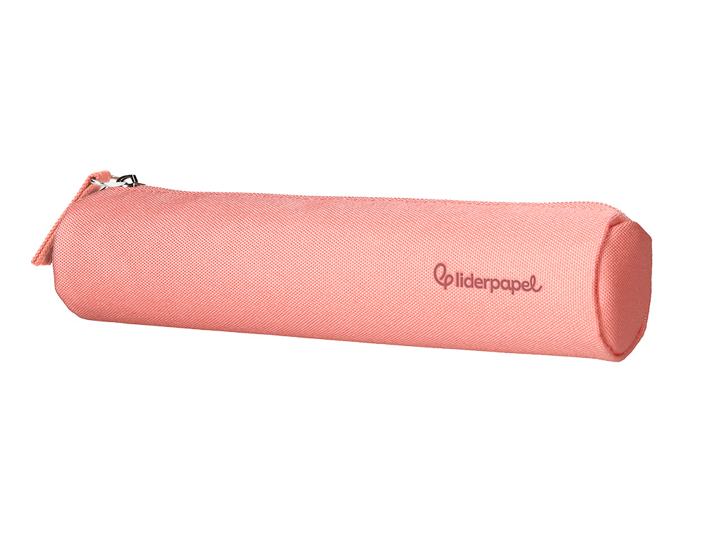 ESTOJO ESCOLAR LIDERPAPEL CILINDRICO ESTREITO 220X45 MM ROSA