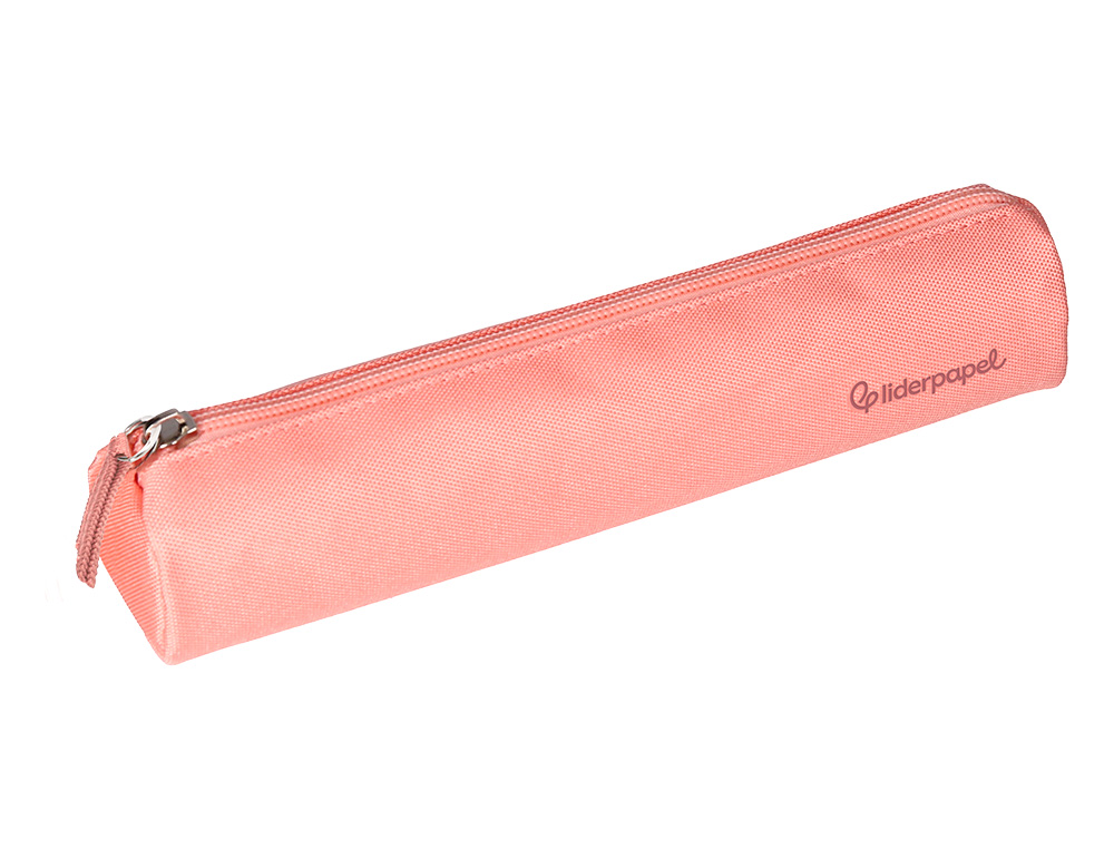 ESTOJO ESCOLAR LIDERPAPEL CILINDRICO ESTREITO 220X45 MM ROSA