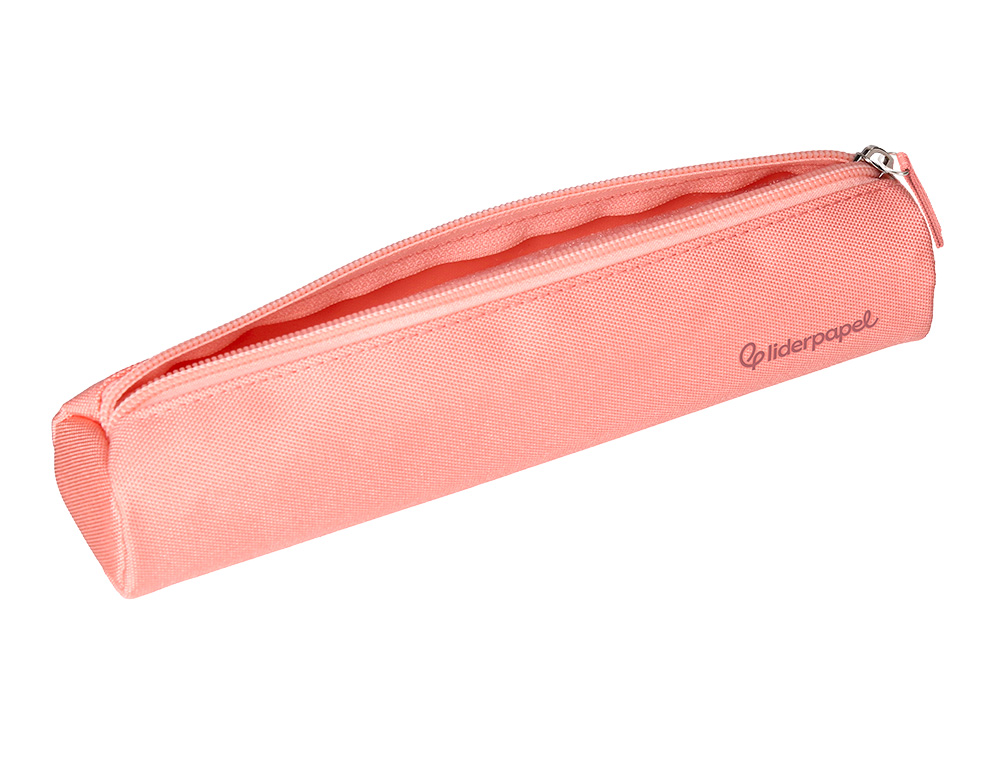 ESTOJO ESCOLAR LIDERPAPEL CILINDRICO ESTREITO 220X45 MM ROSA