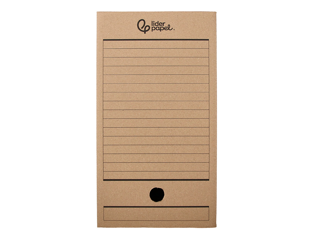 CAIXA PARA ARQUIVO MORTO LIDERPAPEL FOLIO DUPLA LARGURA CARTAO RECICLADO 400 GR LOMBADA 200 MM KRAFT 367X200X251 MM