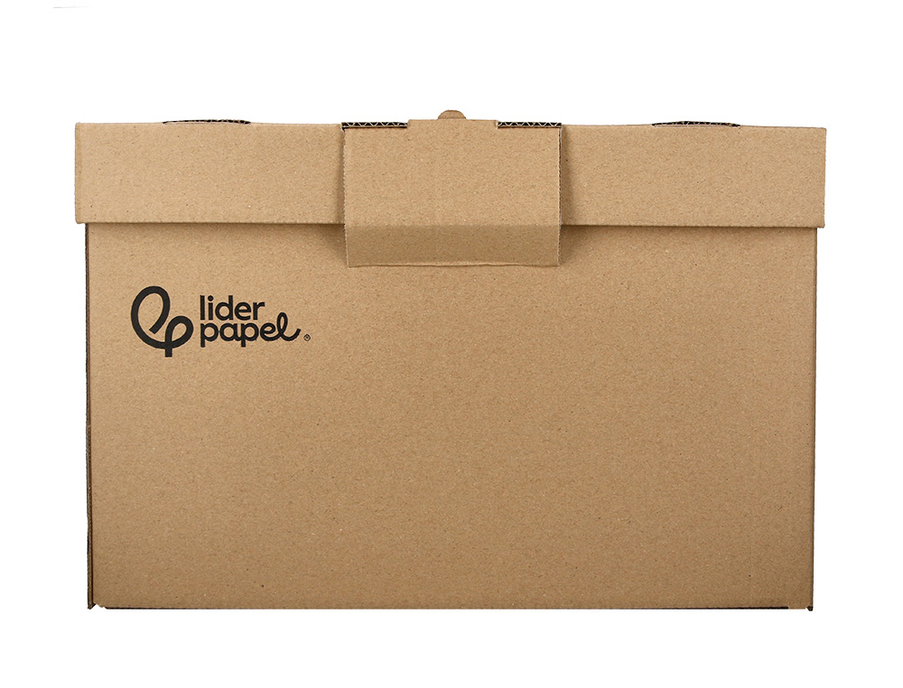 CAIXA PARA ARQUIVO DEFINITIVO LIDERPAPEL CARTAO 100% RECICLADO PARA 5 CAIXAS ARQUIVO DEF. FOLIO 540X410X300MM