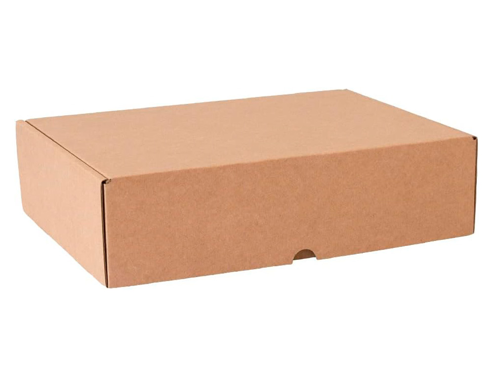 CAIXA AUTO MONTAGEM Q-CONNECT PARA E-COMMERCE E PRESENTES CARTAO RECICLADO CANAL SIMPLES 3 MM KRAFT 430X320X150 MM