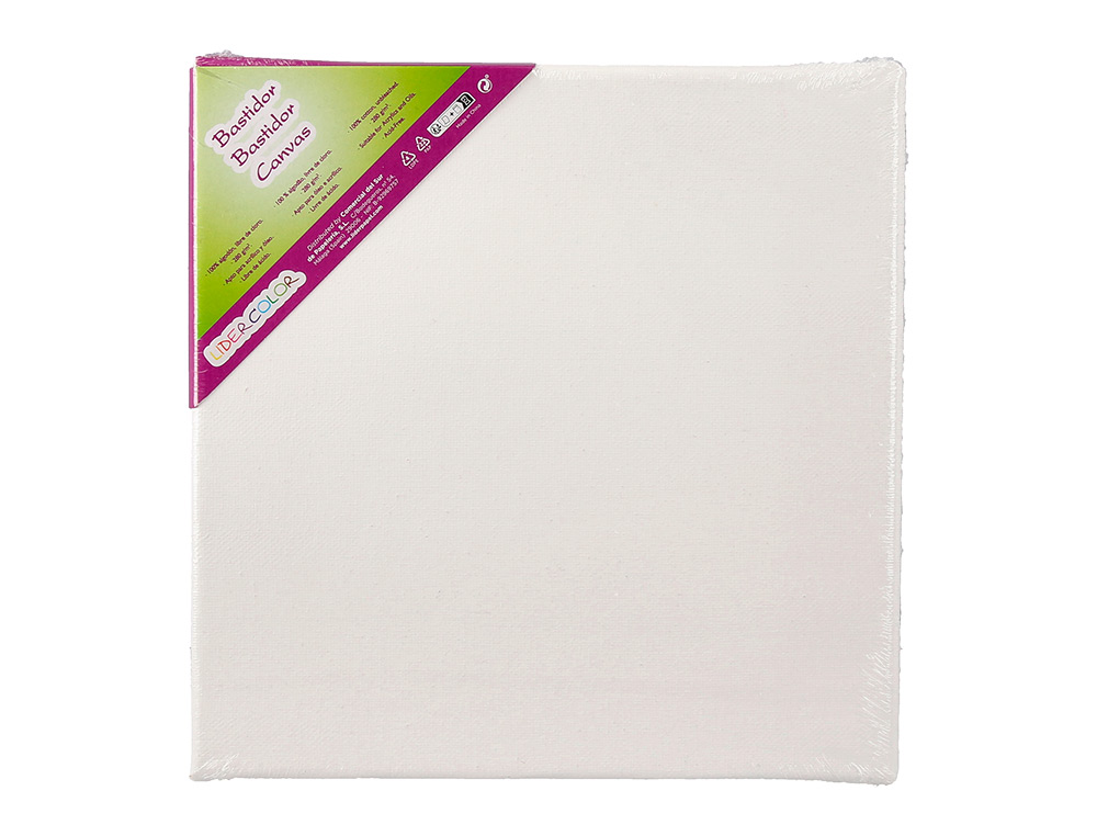 TELA DE PINTURA LIDERCOLOR LENCO AGRAFADO LATERAL ALGODAO 100% 12X12 CM