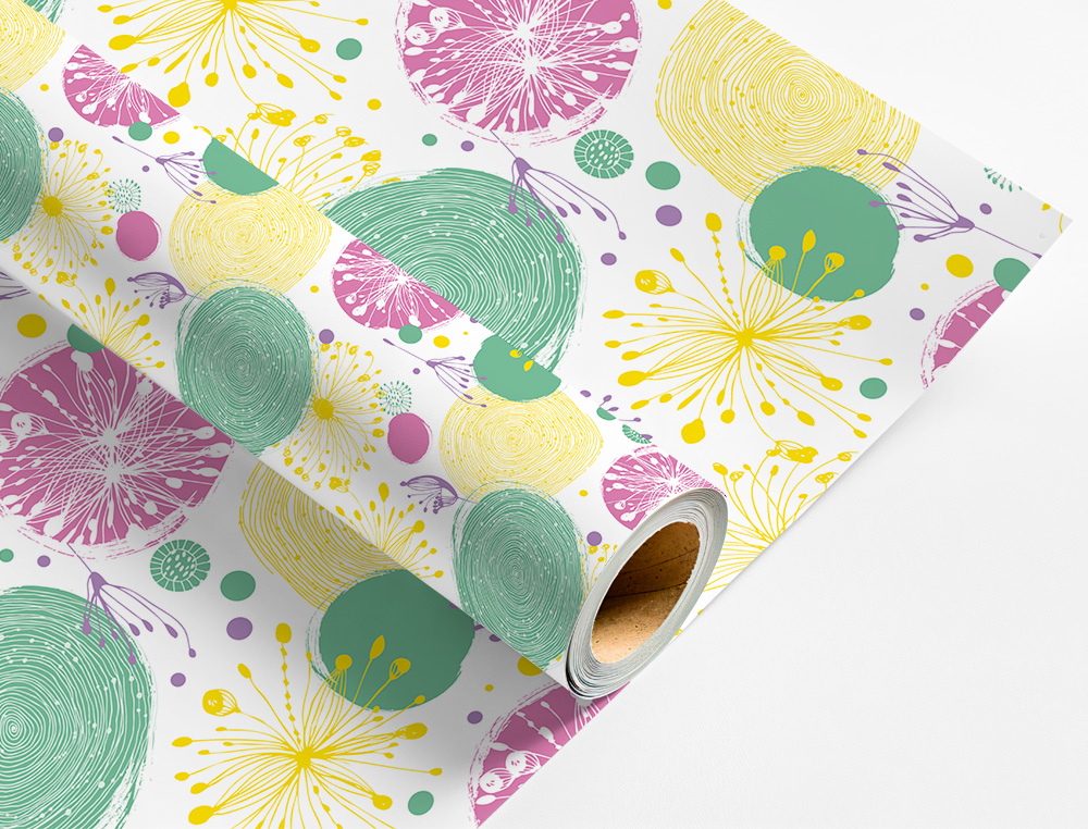 PAPEL FANTASIA LIDERPAPEL TODO ANO ROLO LARGURA 70 CM COMPRIMENTO 2 MT GRAMAGEM 60 GR DESENHOS SORTIDOS C-2024