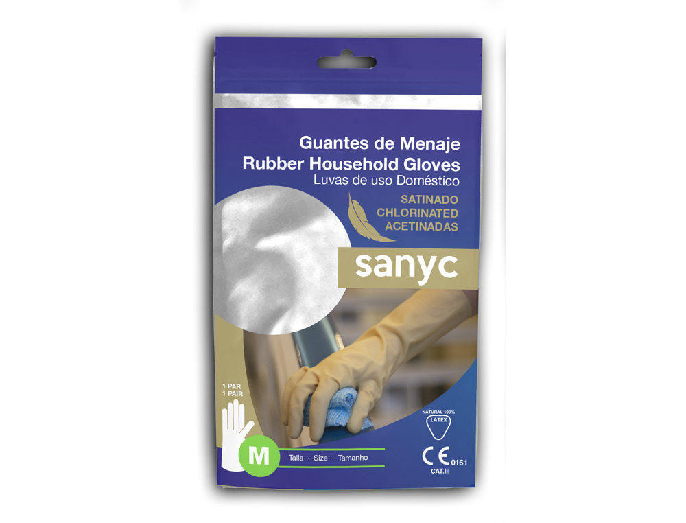 LUVAS DE LATEX ACETINADAS COM RELEVO ANTI DESLIZANTE SEM PO TAMANHO MEDIO