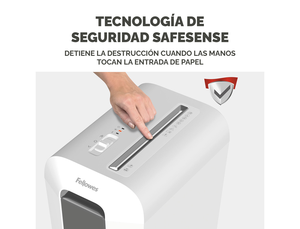 DESTRUIDORA DE DOCUMENTOS FELLOWES LX65 CAPACIDADE 10F SEGURANCA P4 DESTROI AGRAFES CLIPS E CARTOES