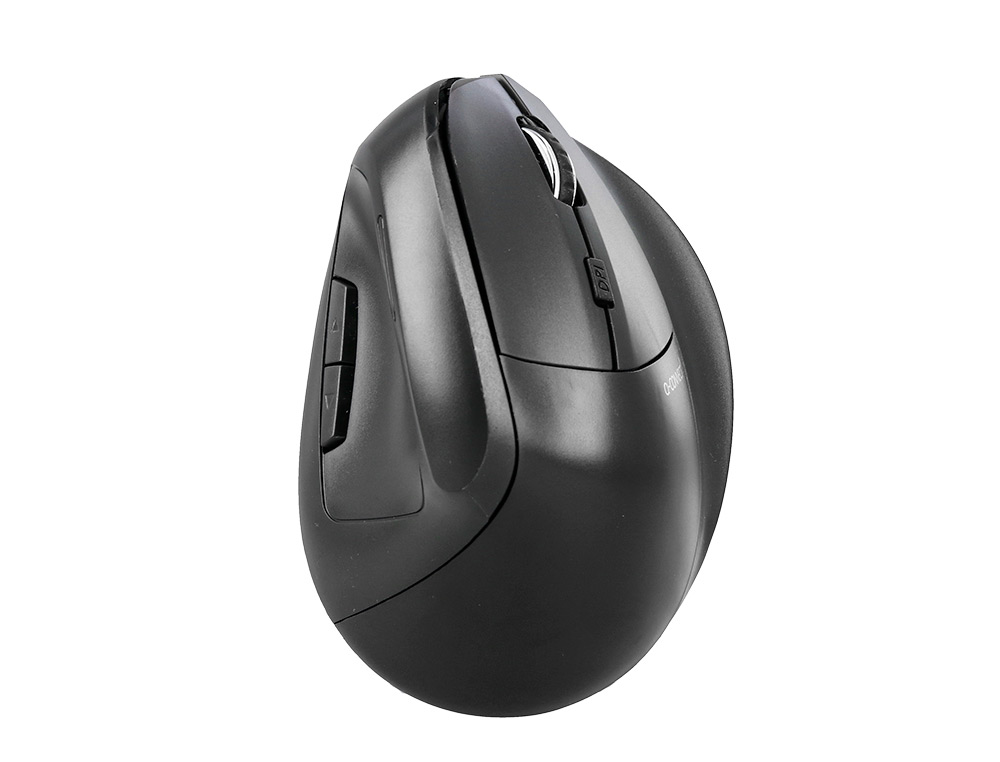 RATO Q-CONNECT OTICO SEM FIOS ERGONOMICO VERTICAL DPI 800/1200/1600 BATERIA RECARREGAVEL PRETO