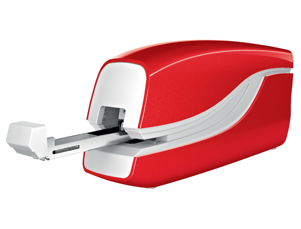AGRAFADOR PETRUS ELECTRICA E-310 CONTACTLESS VERMELHO METALIZADO CAPACIDADE 12 FOLHAS USA AGRAFES N 10