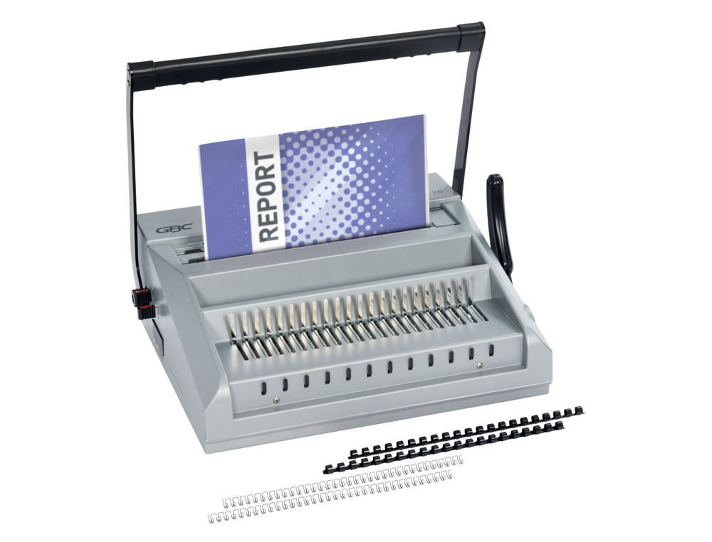 ENCADERNADORA PARA ESPIRAL GBC MULTIBIND MB20 PERFURA 20 FOLHAS TAMANHO A4 ENCADERNA 500 FOLHAS