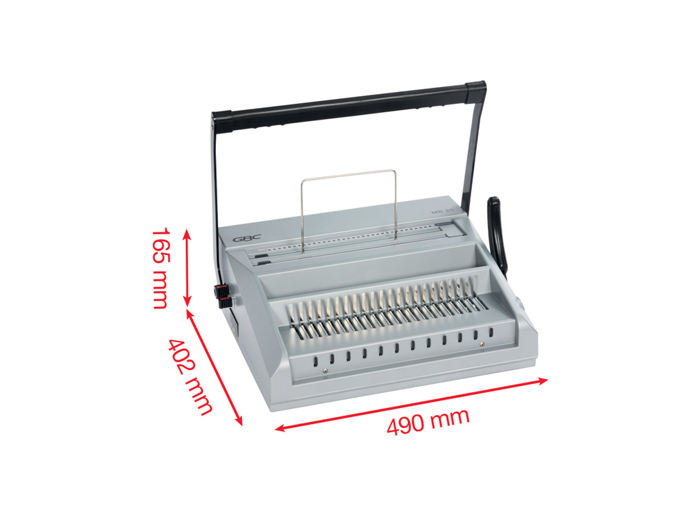 ENCADERNADORA PARA ESPIRAL GBC MULTIBIND MB20 PERFURA 20 FOLHAS TAMANHO A4 ENCADERNA 500 FOLHAS