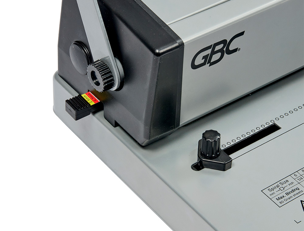ENCADERNADORA PARA ESPIRAL GBC MULTIBIND MC59 PERFURA 20 FOLHAS TAMANHO A4 ENCADERNA 450 FOLHAS
