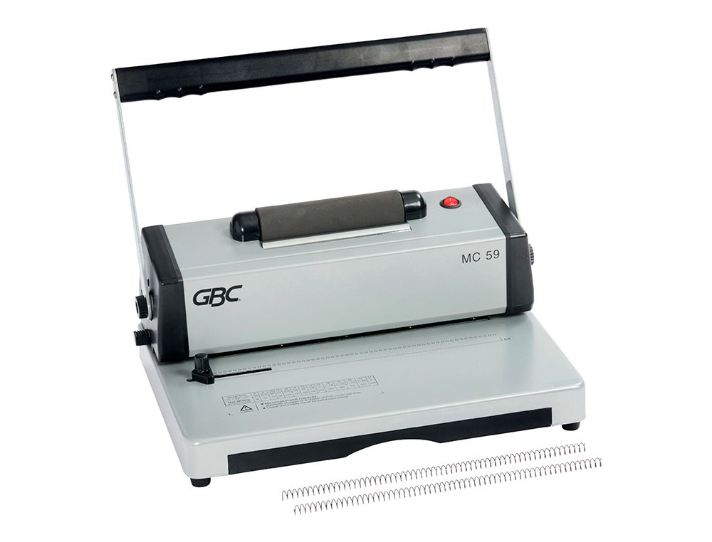 ENCADERNADORA PARA ESPIRAL GBC MULTIBIND MC59 PERFURA 20 FOLHAS TAMANHO A4 ENCADERNA 450 FOLHAS