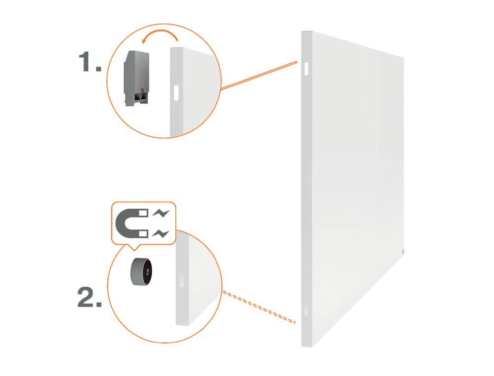 QUADRO BRANCO NOBO INFINITY SEM MOLDURA ACO LACADO MAGNETICO 1200X900 MM
