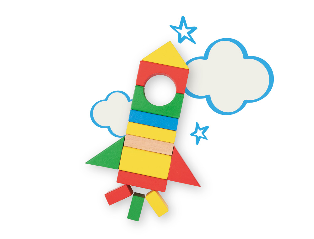 JOGO INFANTIL IMAGINOVO MADEIRA CONSTRUCAO DE BLOCOS +12 MESES 100 PECAS 29X29X3,5CM
