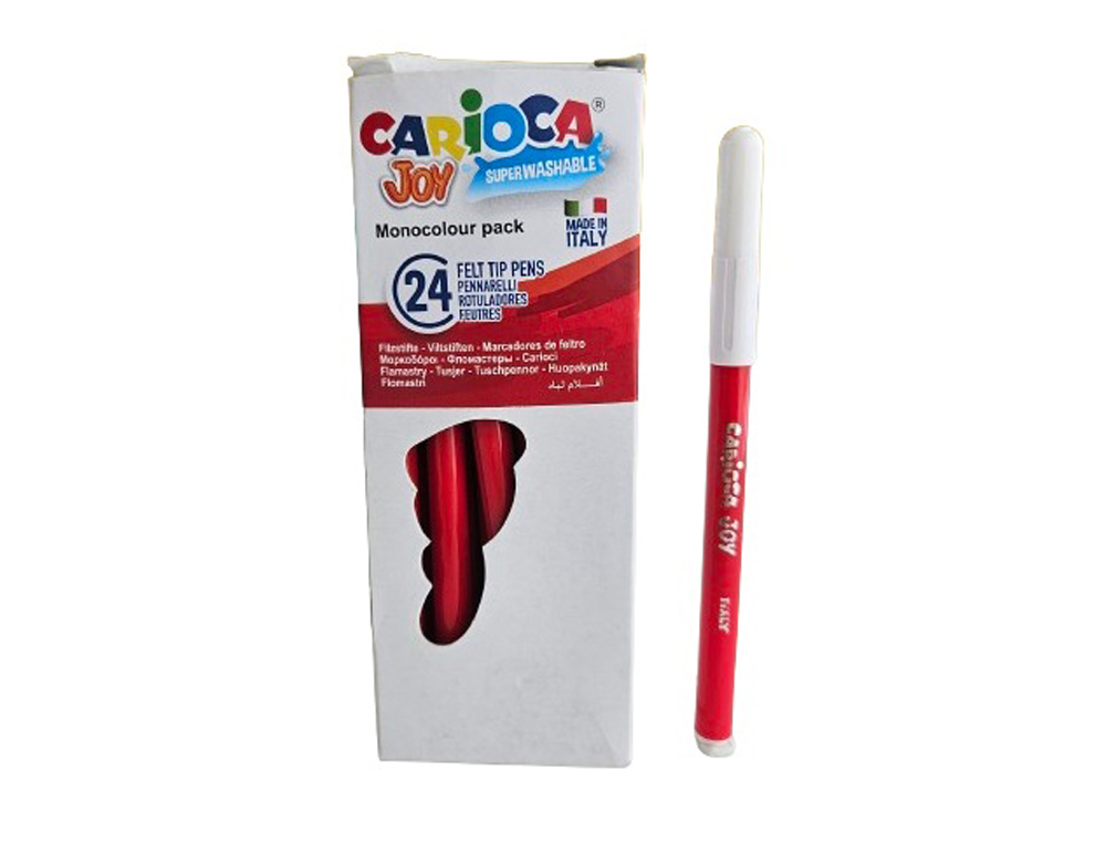 MARCADOR CARIOCA JOY PONTA FINA 2,8 MM LAVAVEL COR VERMELHO