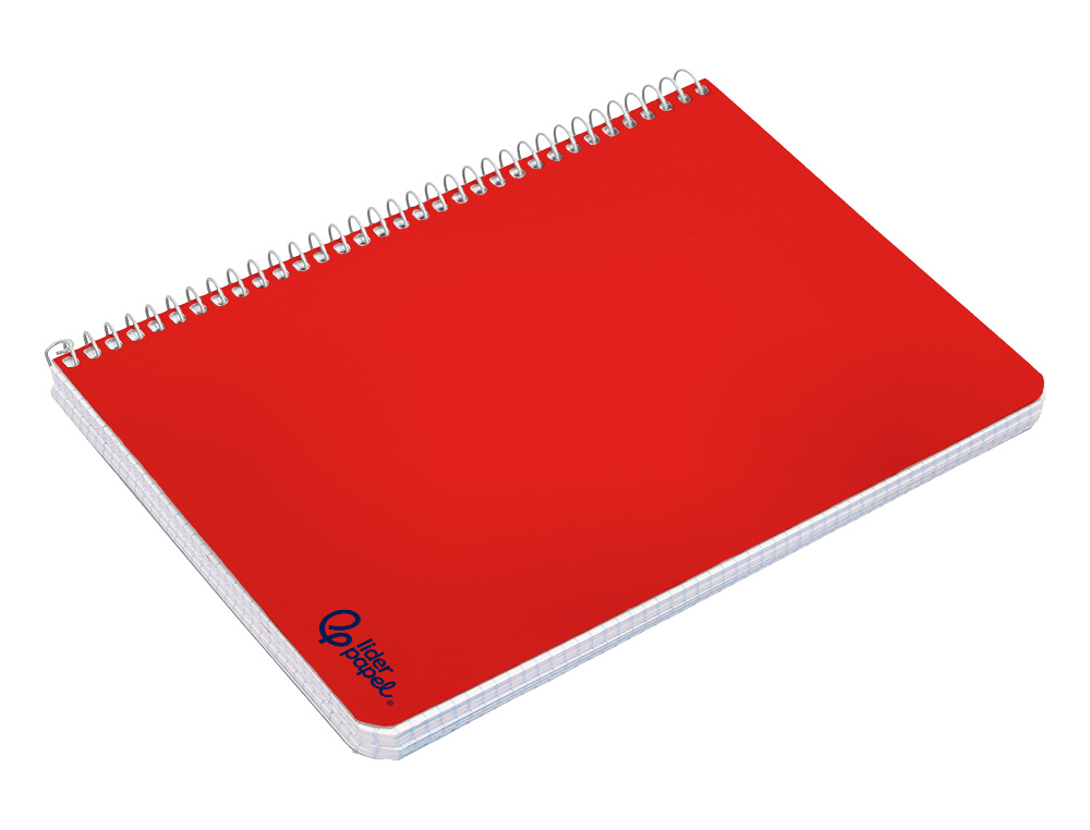 CADERNO ESPIRAL LIDERPAPEL SMART MICRO DIN A4 CAPA SUAVE 80 F 75GR QUADRICULA 5MM DUPLA MARGEM 4 FUROS CORES SORTIDAS
