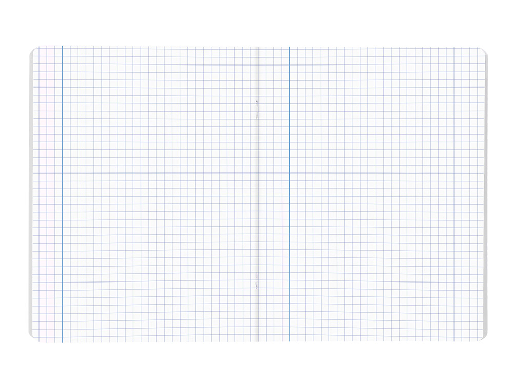 CADERNO AGRAFADO LIDERPAPEL SMART DIN A5+ 48 F 75GR QUADRICULA 5MM COM MARGEM CORES SORTIDAS