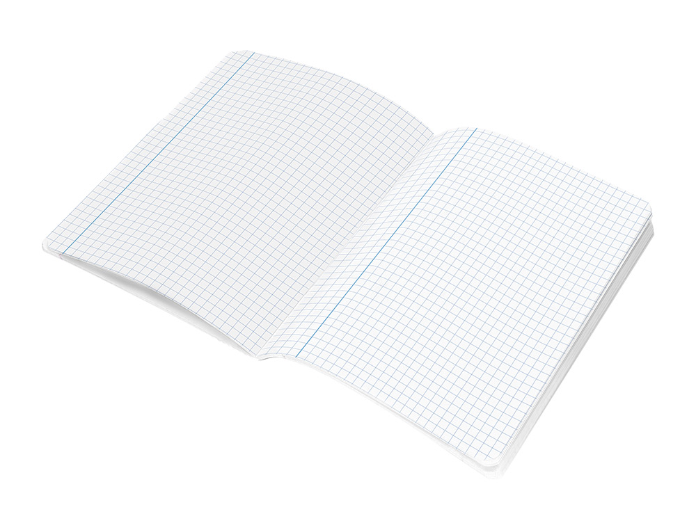 CADERNO AGRAFADO LIDERPAPEL SMART DIN A5+ 48 F 75GR QUADRICULA 5MM COM MARGEM CORES SORTIDAS