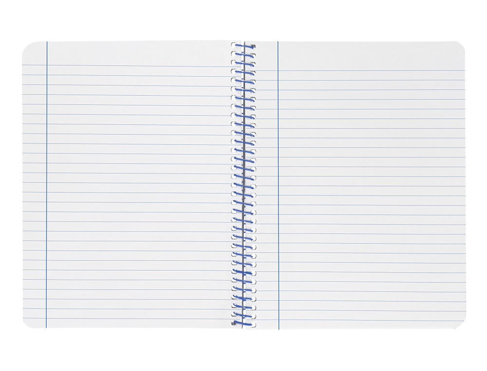 CADERNO ESPIRAL LIDERPAPEL WONDER DIN A4 CAPA PLASTICO 80F 90GR PAUTADO COM MARGEM COR AMARELO