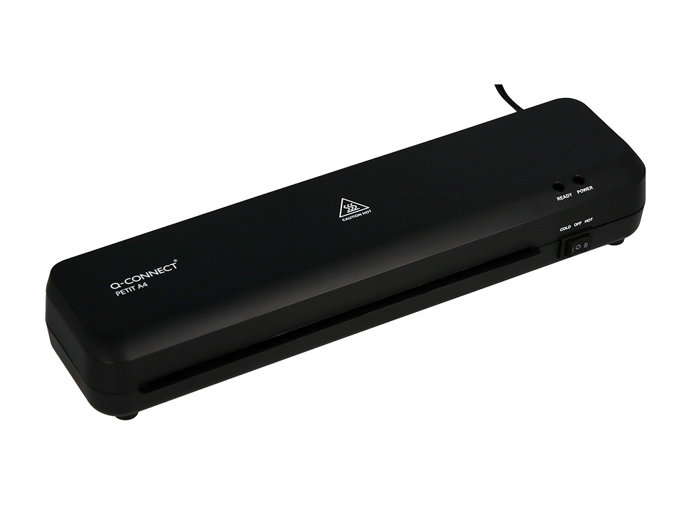 PLASTIFICADORA Q-CONNECT COMPACTA KF19061 DIN A4 PLASTIFICADO QUENTE/FRIO LUZES READY/POWER 2 ROLOS