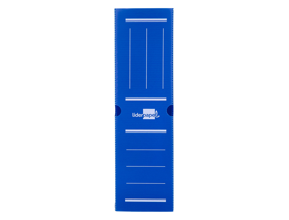 CAIXA PARA ARQUIVO MORTO LIDERPAPEL EM POLIPROPILENO AZUL FORMATO 360X260X100 MM