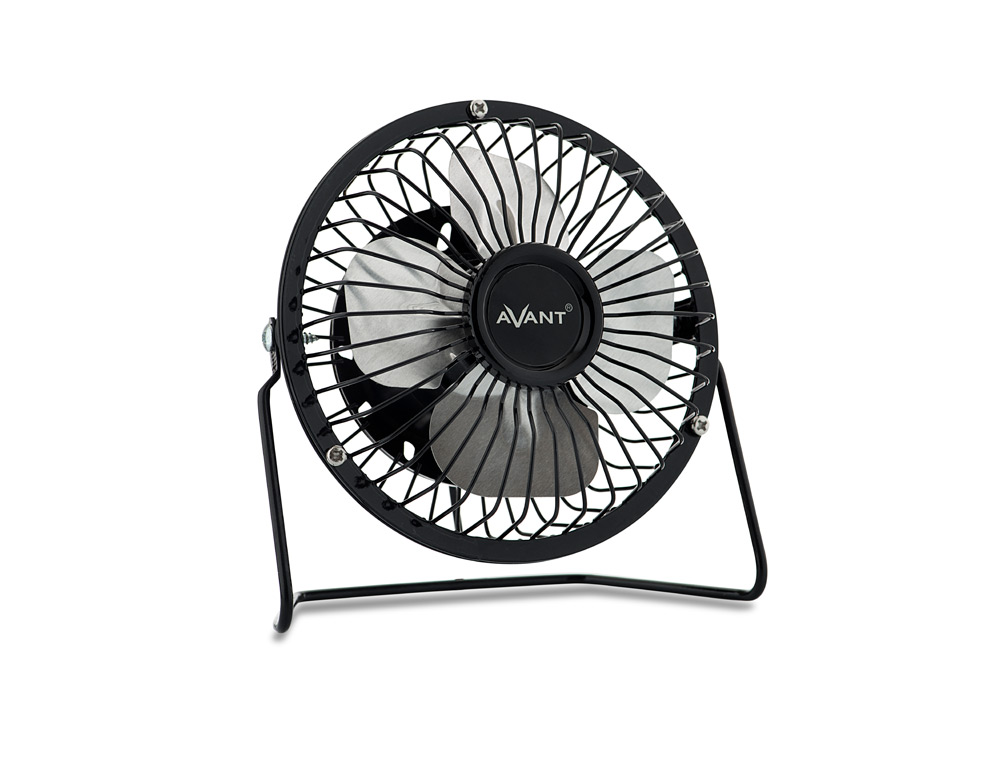 VENTILADOR SECRETARIA AVANT 3W DIAMETRO 100 MM ALIMENTACAO USB COMPRIMENTO CABO 1 MT COR PRETO