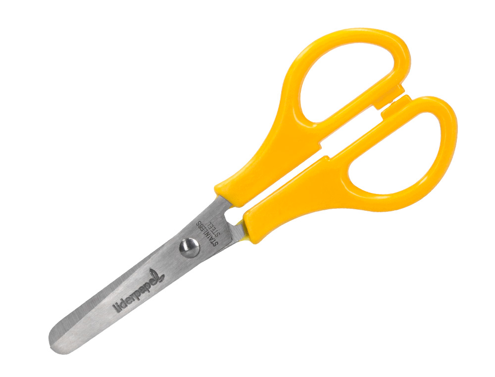TESOURA ESCOLAR LIDERPAPEL COM PONTAS REDONDAS DE 140 MM