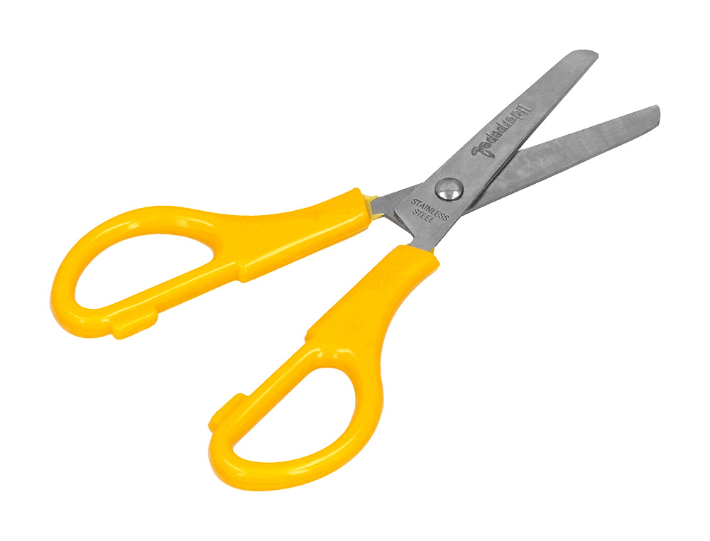 TESOURA ESCOLAR LIDERPAPEL COM PONTAS REDONDAS DE 140 MM