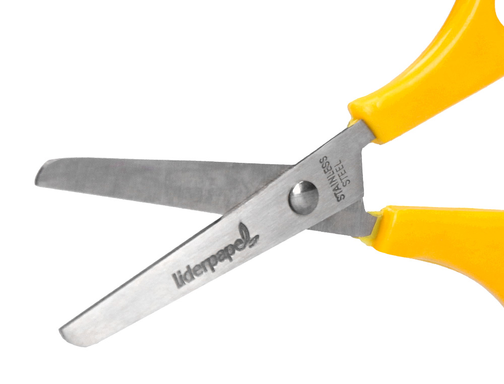 TESOURA ESCOLAR LIDERPAPEL COM PONTAS REDONDAS DE 140 MM