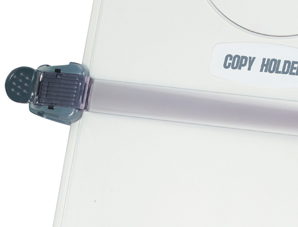 ATRIL DE SECRETARIA Q-CONNECT COM BASE REGULAVEL DE PLASTICO MEDIDAS: 345 X 235 MM