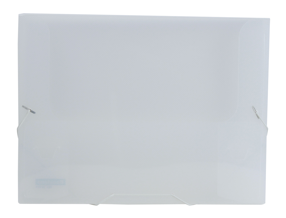 PASTA LIDERPAPEL PORTADOCUMENTOS COM ELASTICOS POLIPROPILENO DIN A4 TRANSPARENTE LOMBADA 25 MM