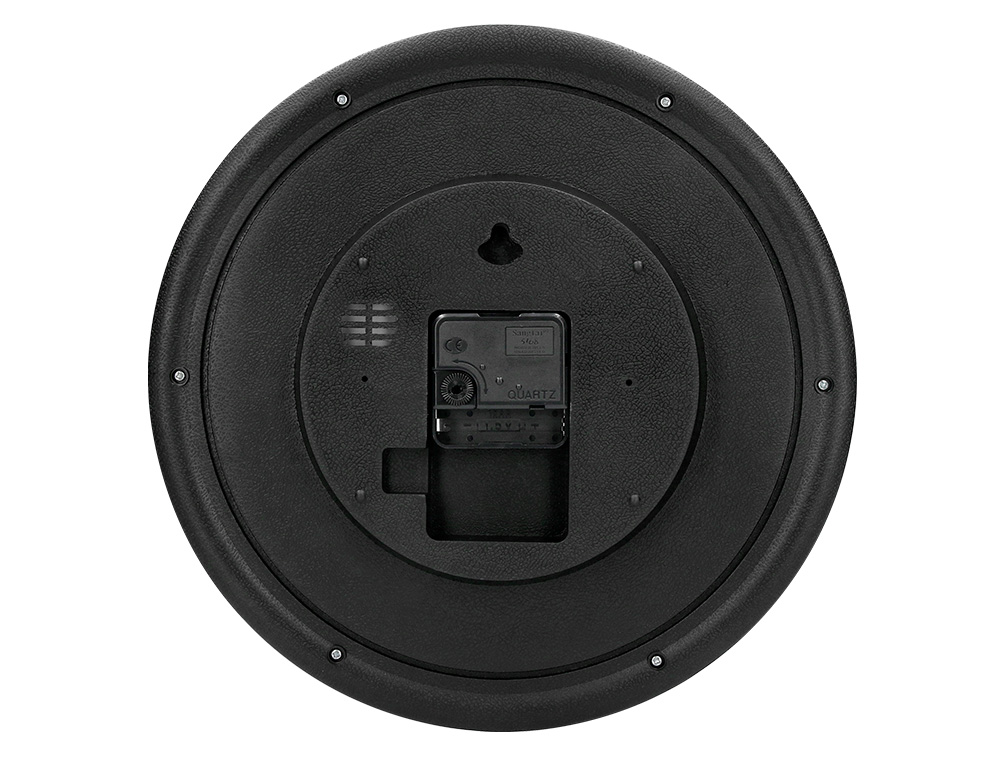 RELOGIO Q-CONNECT DE PAREDE REDONDO EM PLASTICO DIAMETRO 30 CM ARO PRETO
