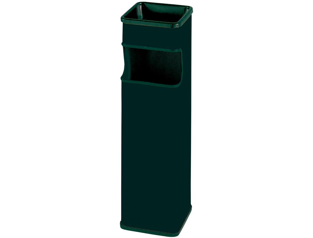CINZEIRO PAPELEIRA SIE QUADRADO PRETO MEDIDAS 65 X 18 X 18 CM CAPACIDADE PARA 24 LITROS