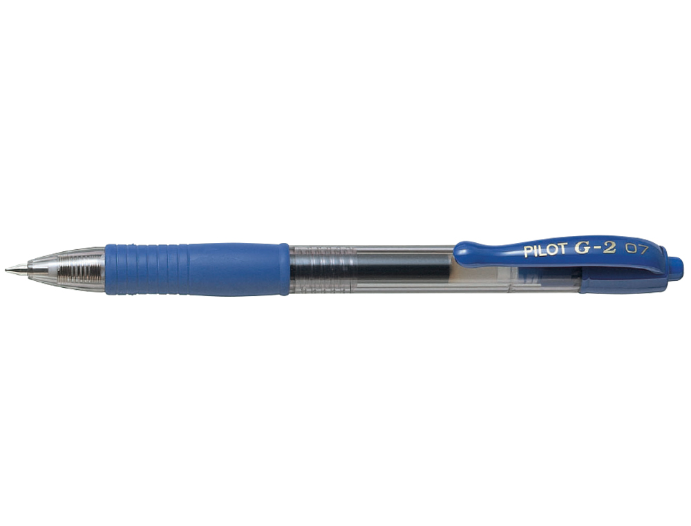 ESFEROGRAFICA PILOT G-2 AZUL TINTA GEL RETRATIL PEGA DE BORRACHA
