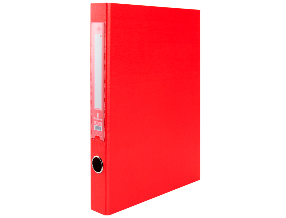 PASTA DE ARQUIVO LIDERPAPEL COM 2 ANEIS LOMBADA 40 MM VERMELHO