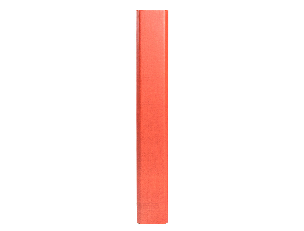 PASTA LIDERPAPEL DE ANEIS CARTAO FORRADO COURO FOLIO NATURAL LOMBADA 40 MM 4 ANEIS