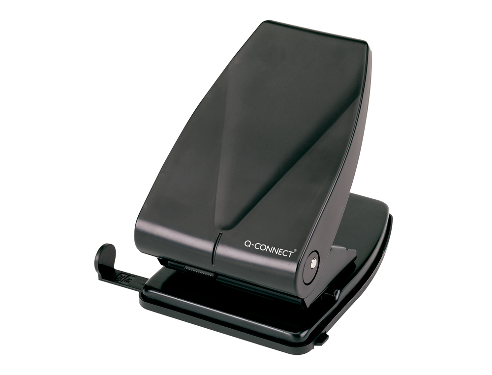 FURADOR Q-CONNECT PRETO CAPACIDADE 35 FOLHAS